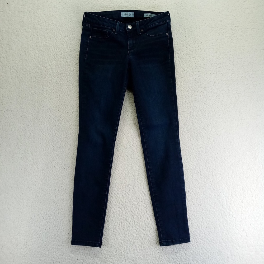 Jessica Simpson Kiss Me Super Skinny Jeans‎ Dark Wash 26S Short Petite Indigo